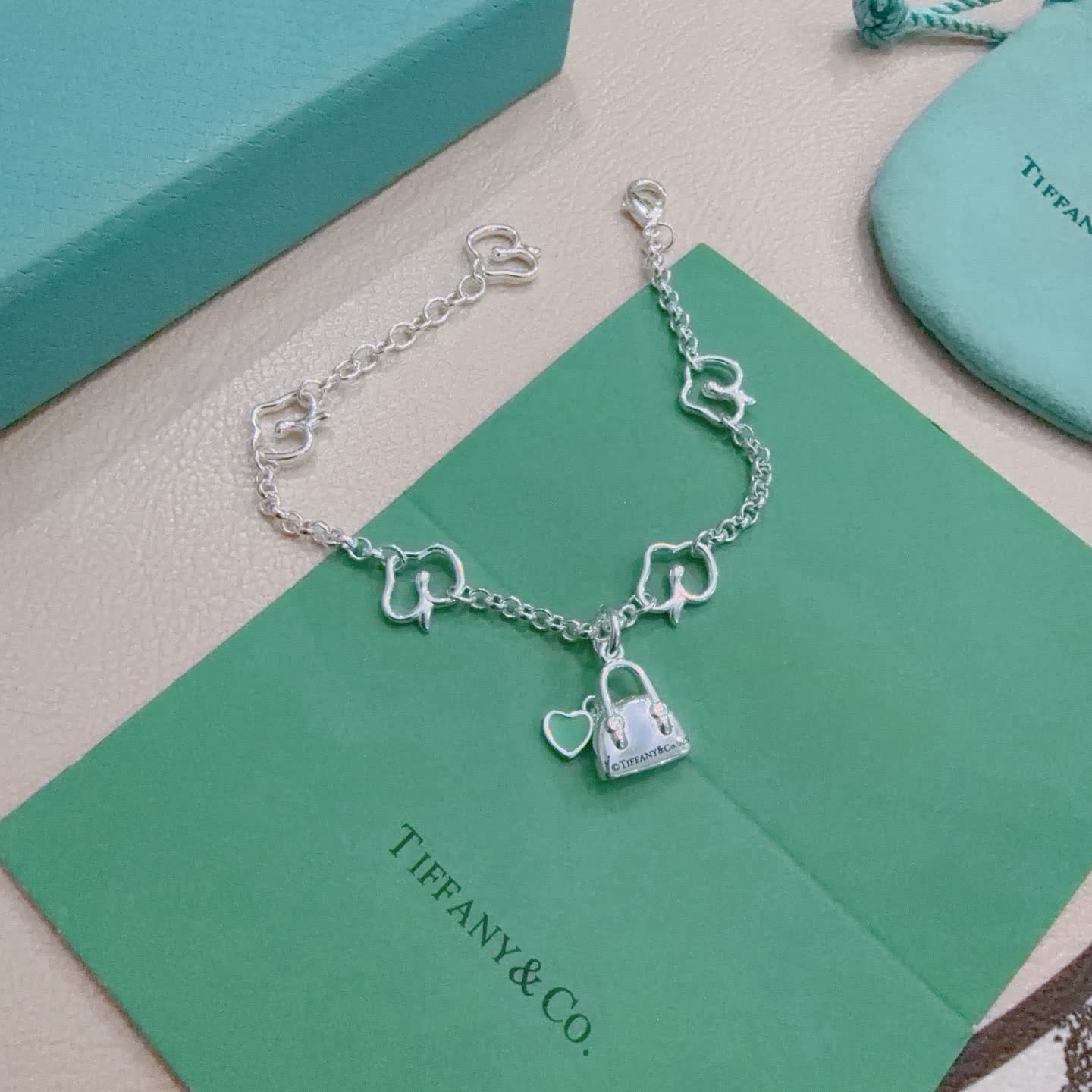 Tiffany & Co. Lock Charm Bracelet
